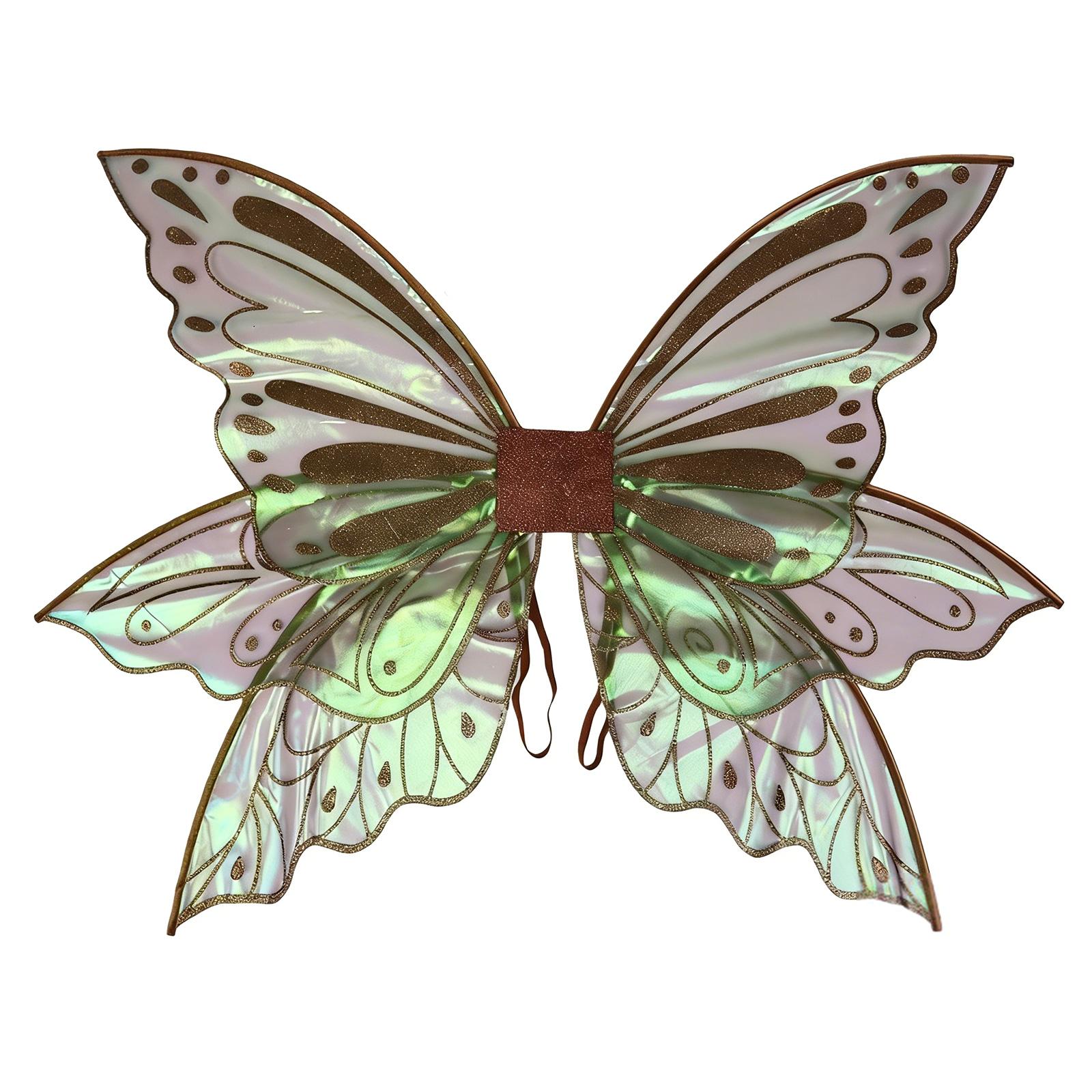 

Fairys Costume with Butterfly Wing Floral Garland Wands Elf Ears Halloween Fancy Dressing Up Costume Fairys Angel Wing 10