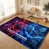 Game Controller Theme Crystal Velvet Floor Rug Personalized Custom Name Text Warm Carpet Home Decoration