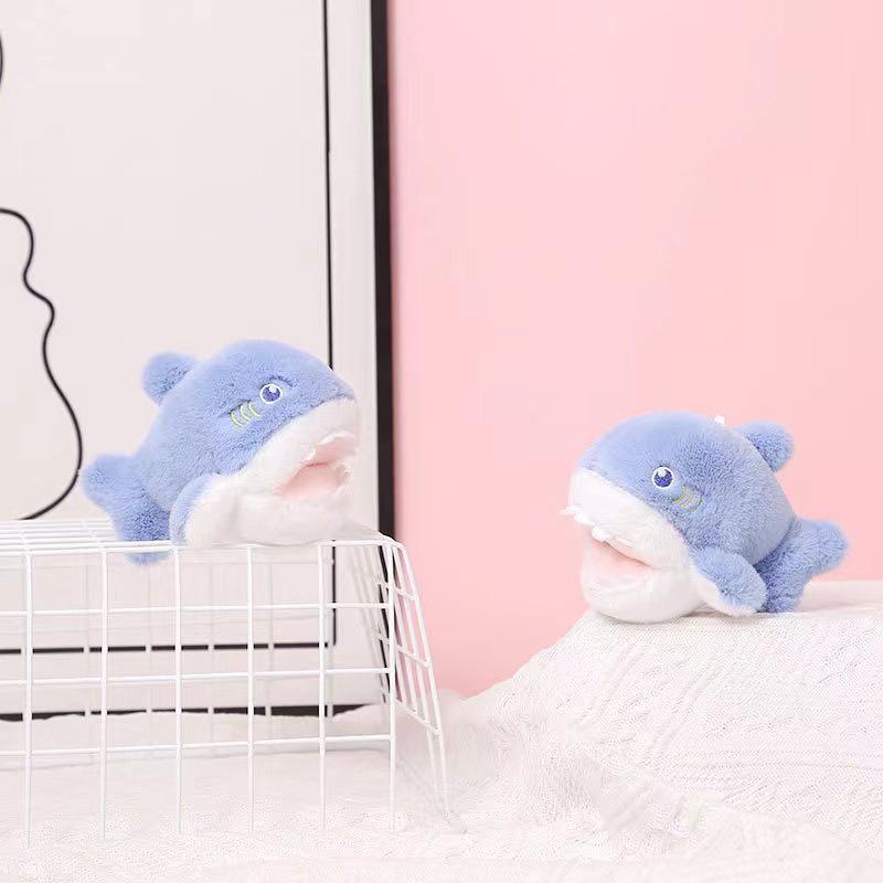 1Pcs Marine Animal Series Plush Toy Pendant Cute Little Dolphin Whale Sea Lion Dolphin Doll Keychain Pendant Bag Pendant