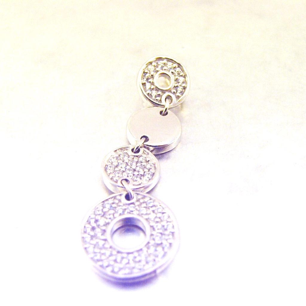 Les Trésors De Lily [F0302] - White 'Goddess' Silver Pendant