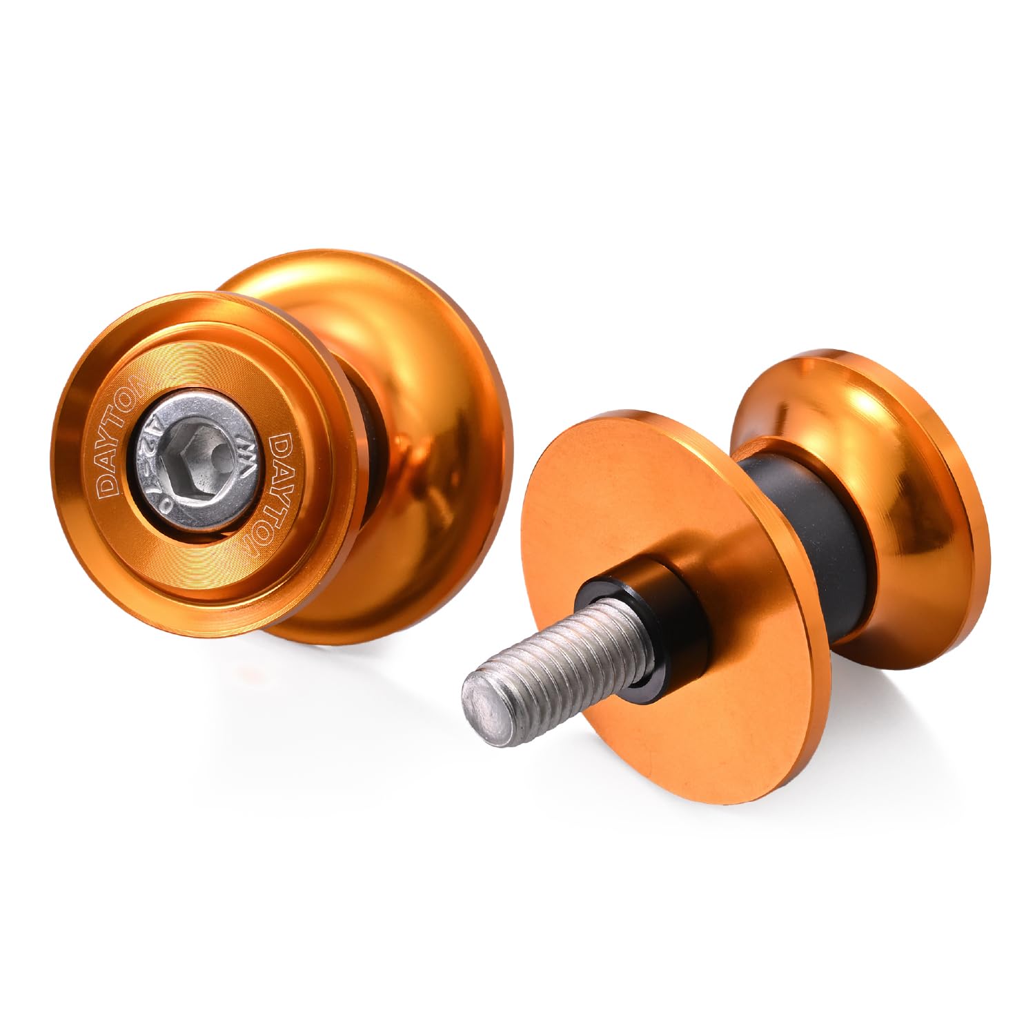 

Daytona 61549 Rear Swing Arm Spool Motorcycle Stand Nylon Grip for M8 (Gold) For M8 золотой