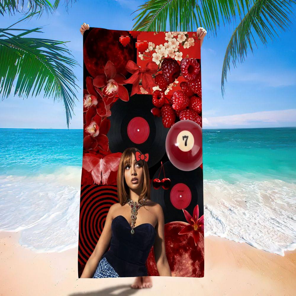 Singer Pink P-Pantheress ALBUM Anime Beach Swimming Towel Soft Absorbent Washcloth Children's Gifts for Kids Travel Camping Gym