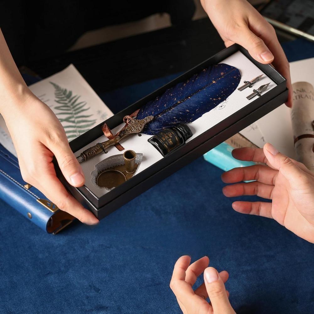 English Calligraphy Pen, Feather Pen, Dip Pen, Practice Calligraphy Pen, High-end, Art, Artistic Calligraphy, Glass Comic Pen