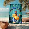 Dog Man Fashion Beach Towel: Ideal for Summer Adventures Soft, absorbent and quick drying suitable for swimming and bathing