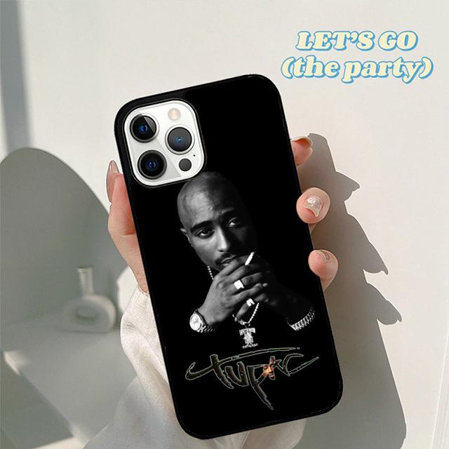Hiphop Rap Singer 2Pac Tupac Shakur Phone Case Cover for iPhone 17 Air 16 16e 15 12 11 13 14 Pro Max Plus Coque