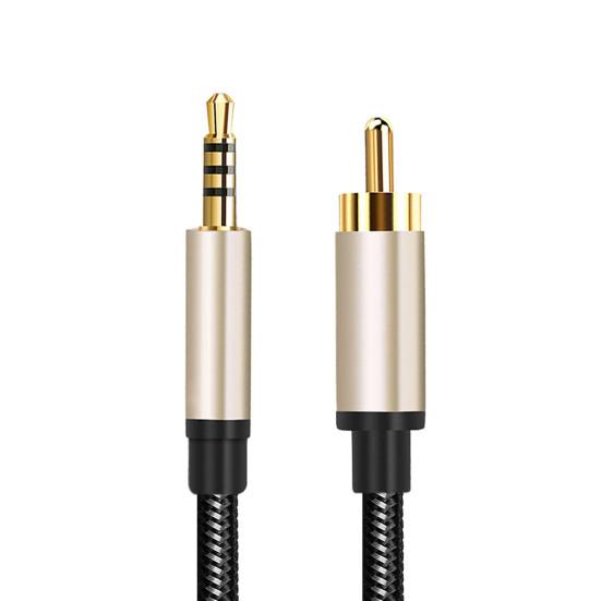 1/2m RCA to AUX 3.5mm Jack Coaxial Audio Connector Cable for Xiao-mi 1/2 TV