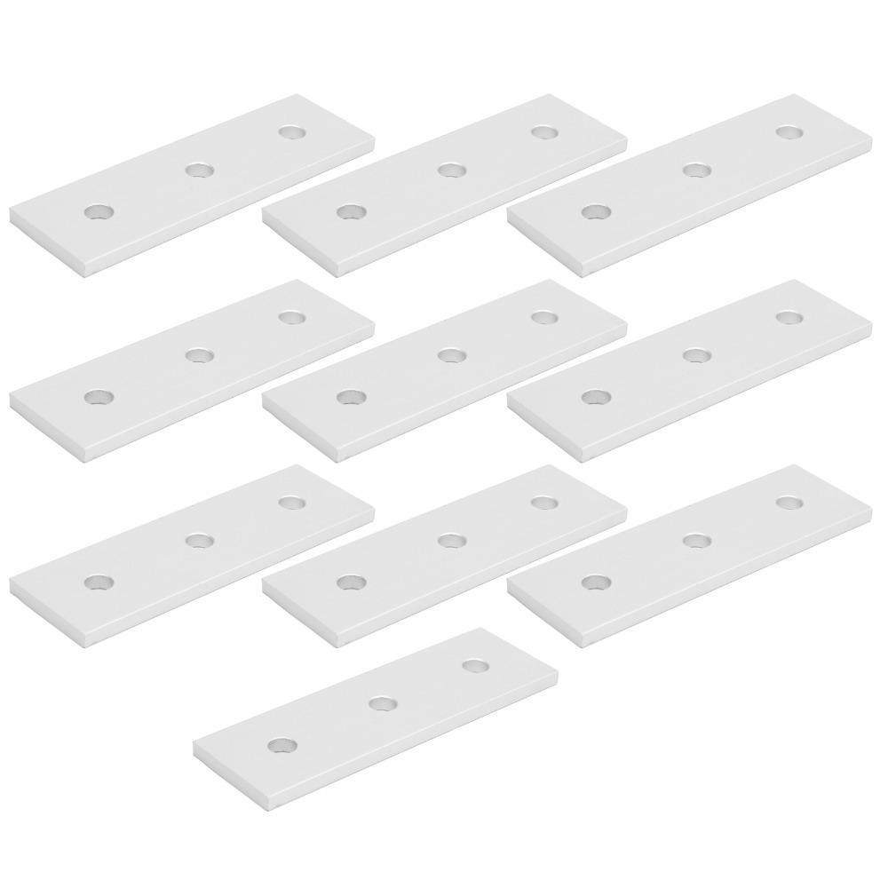 10 Stück für 2020 T/ 3030T-Nutprofil 3-Loch Verbindungsplatte Gerade Winkel Reparatur Befestigungswinkel Gerade Verbindungsplatte