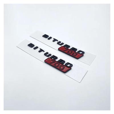 Yzw6688 Car ABS BITURBO 700 800 900 Logo Side Fender Trunk Body Badge Emblem
