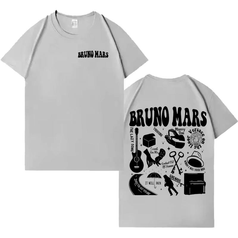 Singer Bruno Mars Tshirt Hip Hop Hipster 2026 Spring Summer New Men Women Aesthetic Casual Tshirt Fashion Gothic Short Sleeve