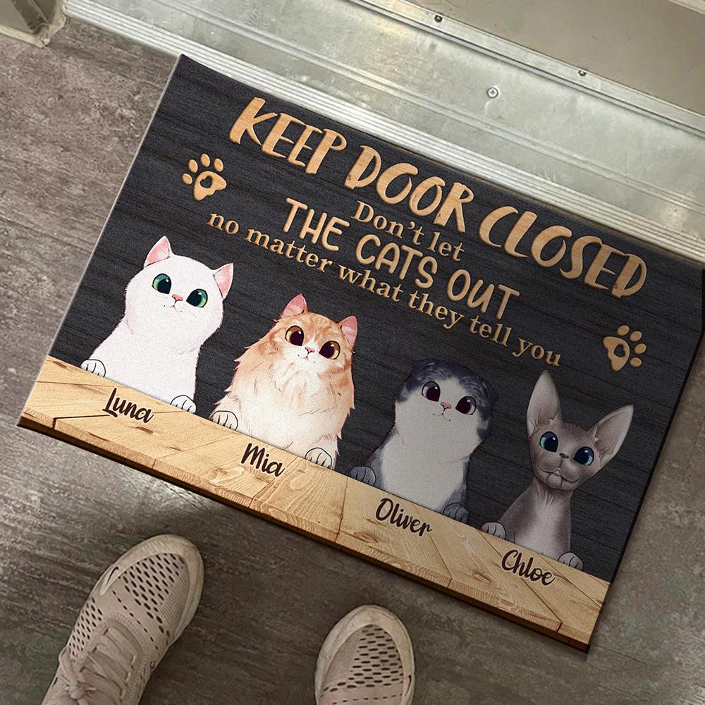 Gepersonaliseerde Decoratie Mat Buiten Cadeau Kat Kleed Entree Deurmat Prime Keuze Voor Huisdierbezitters Uniek Dierenpatroon Mat 40cmx60cm