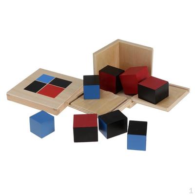 Sada Montessori binomických kostek pro děti - učení algebry a matematiky, vzdělávací hračka