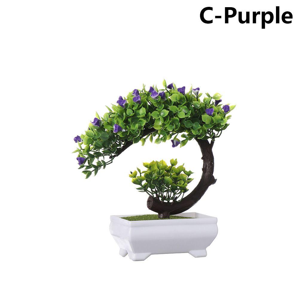 Tree Handmade Chrysanthemum Artificial Bonsai Lifelike Plants Simulation Potted Home Decoration