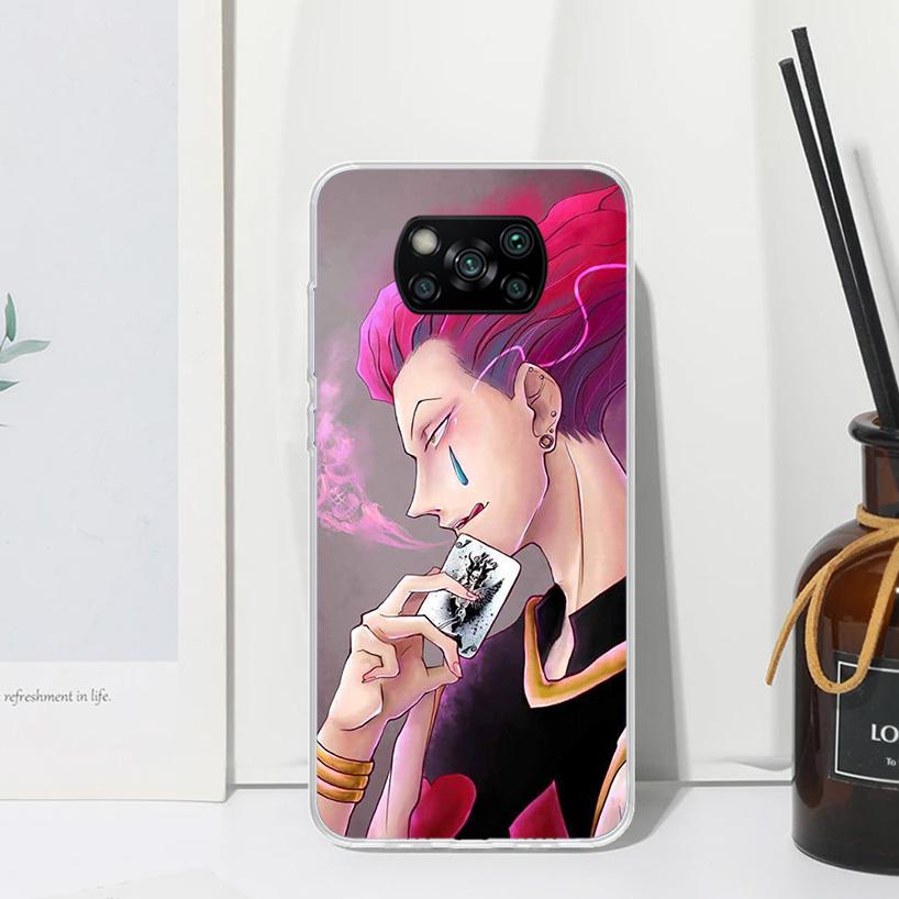 Hunter HXH  Hisoka Phone Case For Xiaomi Poco X7 X6 X5 M7 M8 Pro F7 Ultra Redmi 15C 15 13C 13 12C 12 10 10C 10A Art Fundas Poco