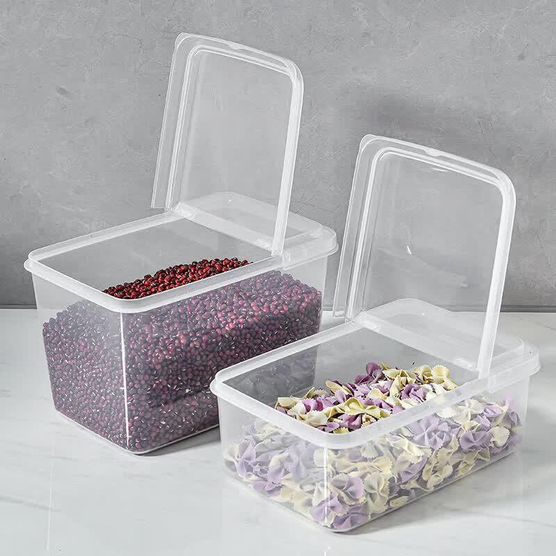 Flip-Top Plastic Food Storage Box