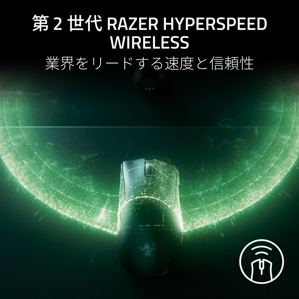 Razer DeathAdder V4 Pro Wireless Gaming Mouse, Ultra-Lightweight At 56g, Includes 8000Hz Dongle, High-Precision 2nd-Generation Focus Pro 45K Optical