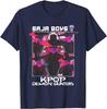 Kpop Demon Hunters T-shirt K-pop Saja Boys Team Licensed T-shirt Clothing Short Sleeve Men Women All-season