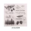 Tree Pinecone Silicone Clear Seal Stamp DIY Scrapbooking Embossing Photo Album Decorative Paper Card Craft Art Handmade Gift