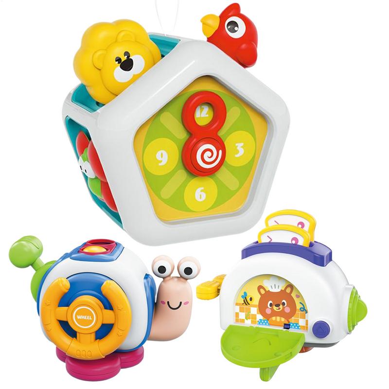 Activity Cube Sensory Learning Cube Learning Interactive Fidget Educational Development Games for 12-18 Months Boy Girl Kids