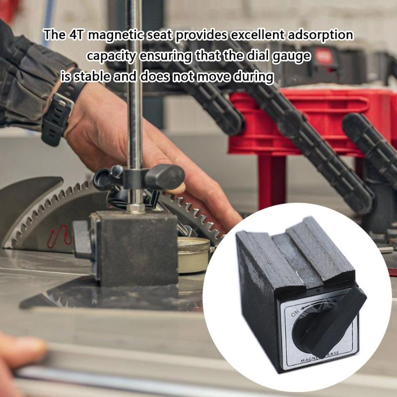 4 Port Magnetic Mounting Platform Strong Strength Steel Base Lightweight Designs for Precisions Instrument Positioning