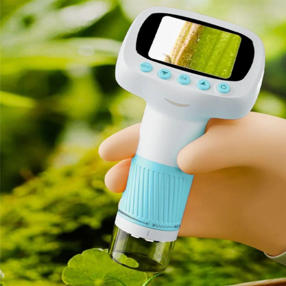 1000X Magnification Handheld Microscope 2Inch Screen Magnifying Glass  Scientific Experiment