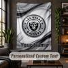 Personalized Wall Tapestry,Las Vegas Raiders Custom Text, Soft Fabric Wall Art For Indoor Decoration