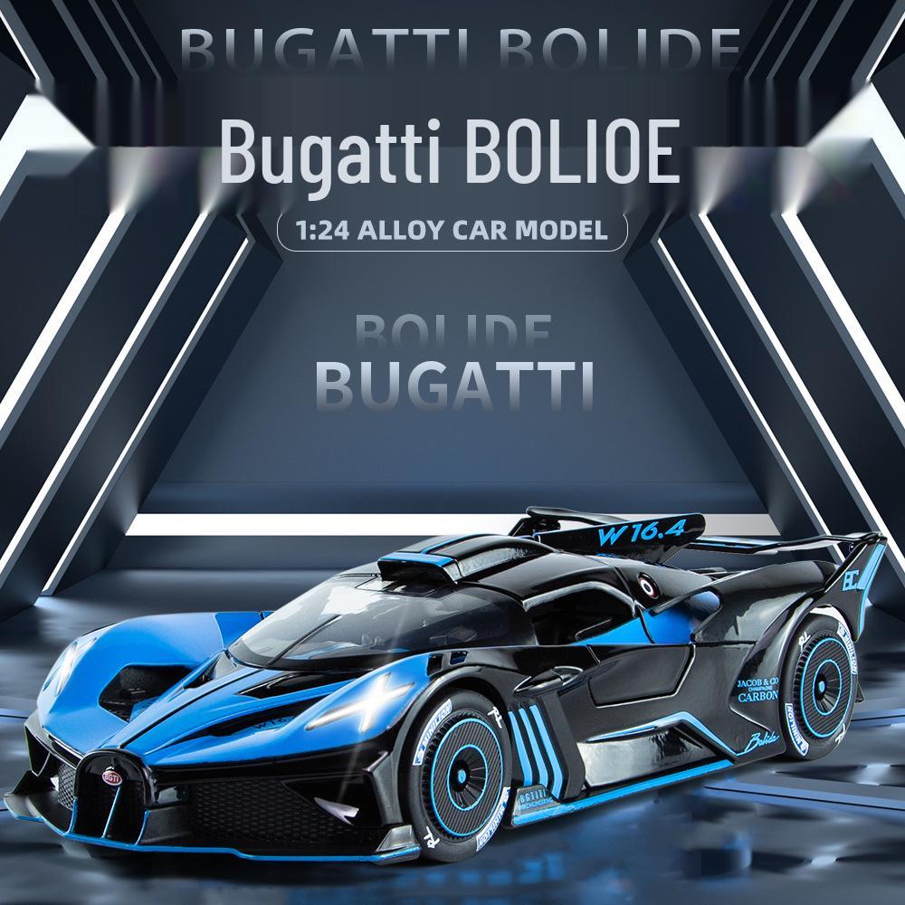 

New Haodi 1:24 Bugatti BOLIDE Alloy Sports Car Model with Opening Doors Toy