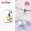 Silver 925 26 Alphabet Letters Charm Heart Love Bead for Charms Bracelets for Women DIY Fine Jewelry Gifts