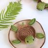 Non-slip Duck Crochet Coasters Table Protection Woven Water Cup Pad Animal Cup Mat  Restaurants