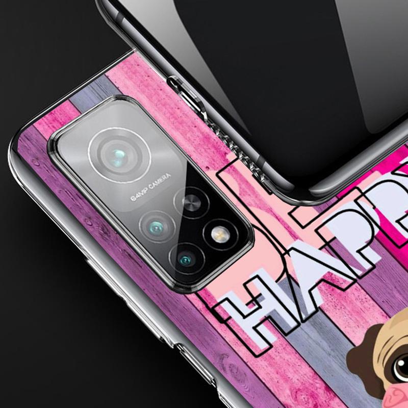 Love Pugs Cute Dog Cover Phone Case For Xiaomi Redmi Note 15 14 13 12 11 10 Pro Plus 14S 12S 11S 11T 11E 10S Soft Fundas Shell R