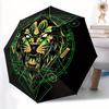1pz Ombrello Pieghevole con Testa di Leone, Apertura/Chiusura Automatica, Portatile Compatto da Viaggio, Costruzione Robusta yy250809130