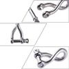Stainless Steel Screw Pin Twisted Shackle Heavy Duty Shackles Marine Riggings Accessories for Connecting Chain and Rope