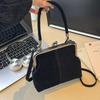 Popular In Russia Clip Handle Seashell Bag Casual Phe Purse, Retro Crossbody Bag, Fashi Commuter Shoulder Large Evening Bag