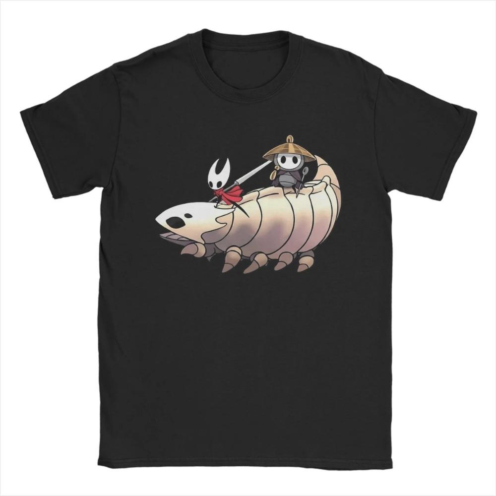 Men's Women's T-Shirts Hollow Knight Silksong Sherma Vintage 100% Cotton Tees Short Sleeve T Shirts Round Neck Clothing