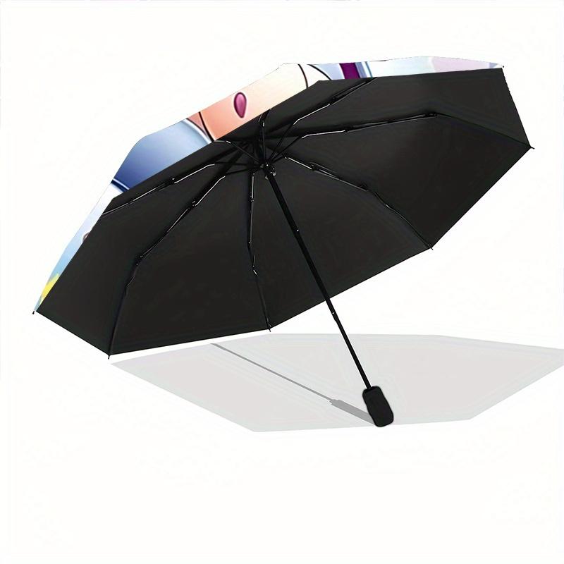 1pc Eeyore Automatic 3-Fold Umbrella Design, Cute Cartoon Pattern, Portable Outdoor Umbrella, Perfect, Holiday Gift for Disney fans.J033