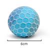 6CM Hand Squeezed Tri Color Flour Grape Tennis Ball Decompression Toy TPR Sticky Slow Rebound Adult Pressure Ball Children Gift