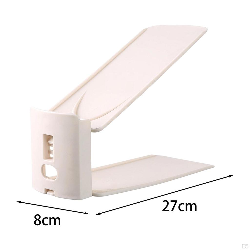 Shoe Organizer Stacker with Slots, , Space Saving, Display Rack Adjustable Height.