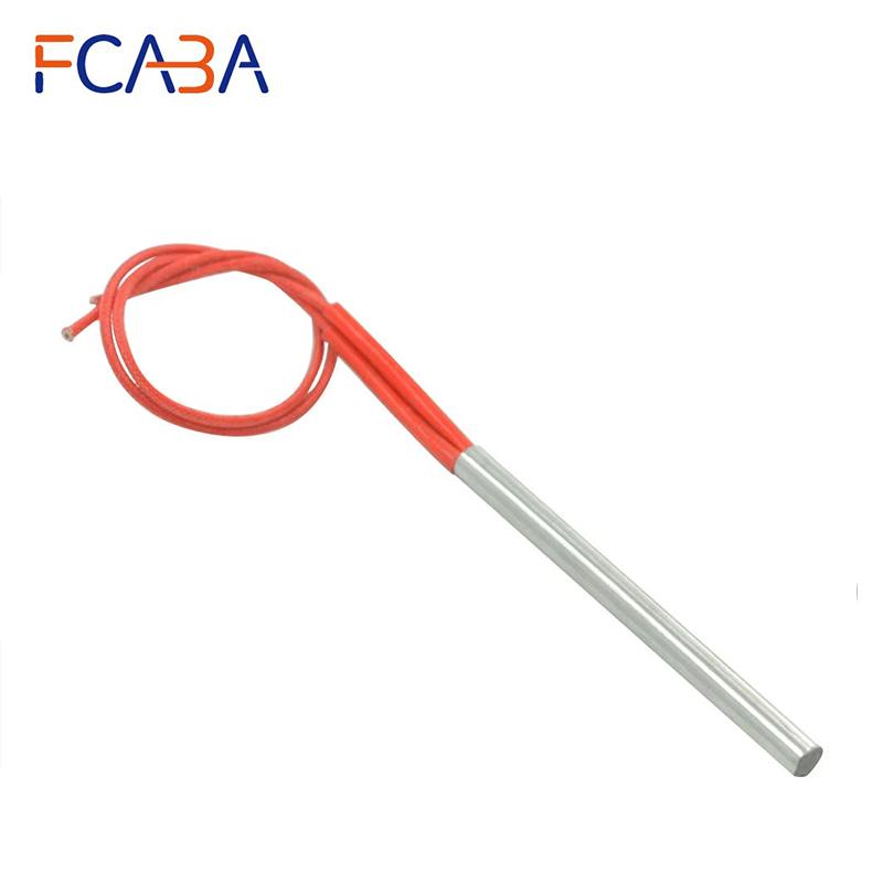 FCABA 10 x 125mm 300W Cartridge Heater Heating Element AC 110V/220V/380V Electrical Resistance Single Head Heating Rod 110V
