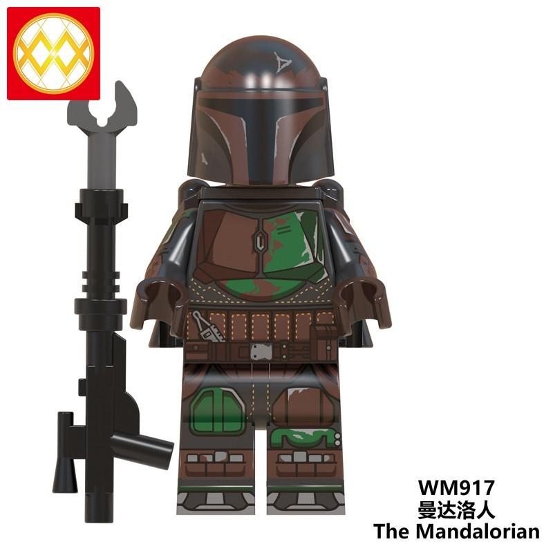 Мини-фигурки мандалорцев, минифигурки «Звездные войны», Lego Toys WM6085 WM917