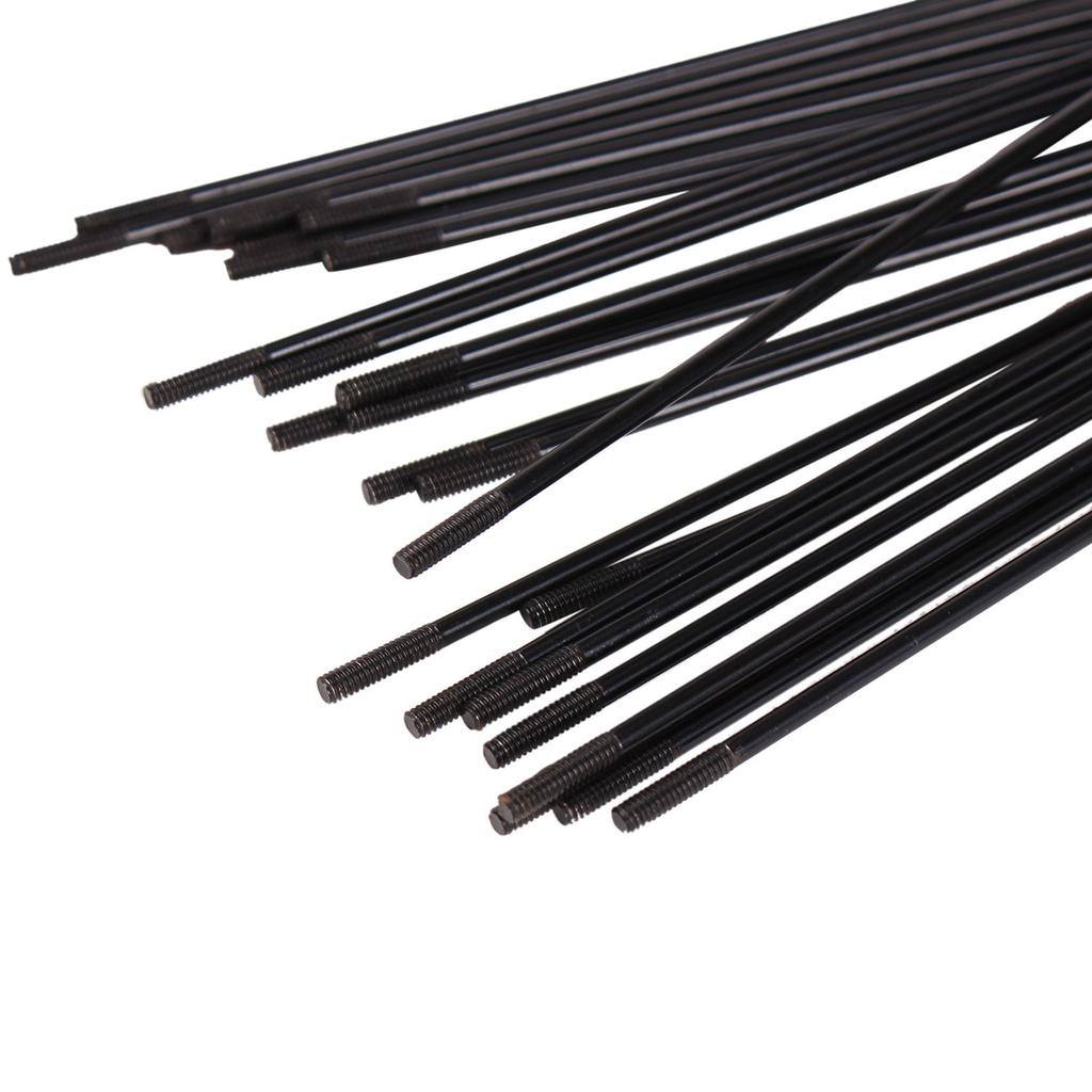 SENQI Bicycle Steel Spokes 80mm, 36pcs with 290mm Copper Caps