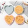 New 4Pcs/set 6 Inches Silicone Small Plate Cake Mold Round Heart-shaped Layered Baking Tray Silicone Mol
