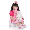 Muñecas Reborn de Silicona de 60 cm para Niña, Moda Realista, Cuerpo de Tela Adorable, Boneca Reborn, Muñeca Recién Nacida, Regalo de Cumpleaños/Navidad para Niños