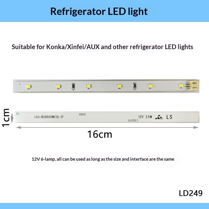 1Pcs Energy Efficient LED Light Strip Board Replacement For Konka Aux Xinfei Refrigerator Freezer Compartment Lighting Lamp