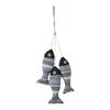 Ciondolo Pesce Mediterraneo Divertente Artigianale Rustico Piccolo Pesce Corda Serie Oceano Striscia Benedizione Pesce Decorazione da Parete Ristorante