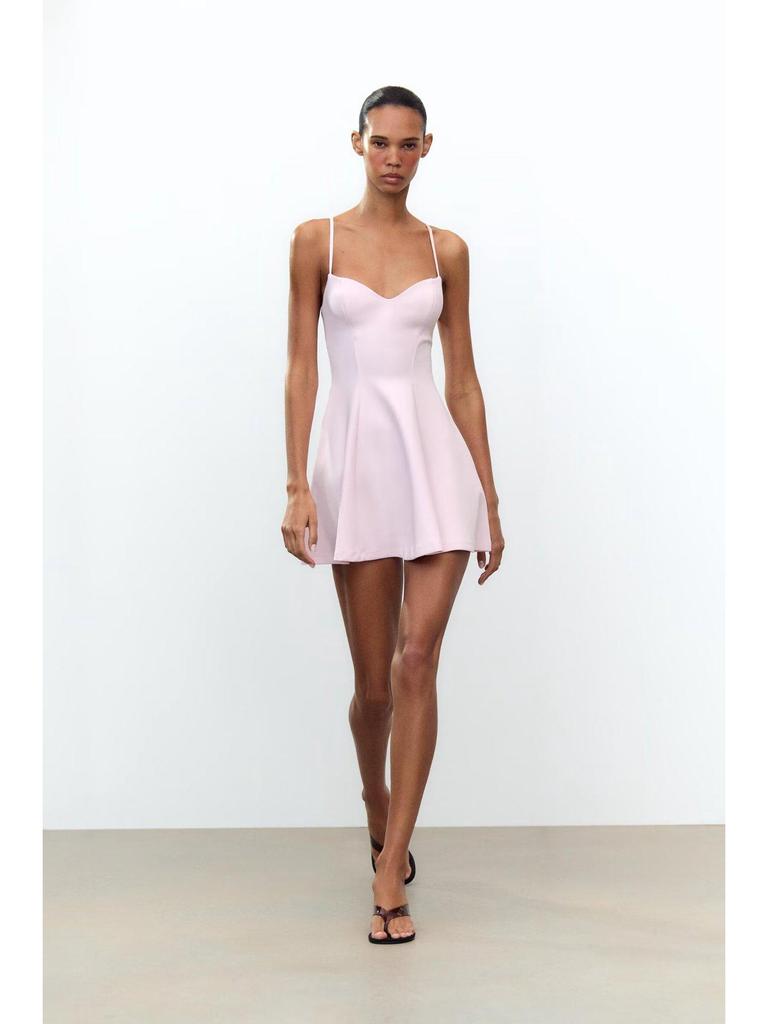 2025 Women's Spicy Girl Backless Slimming Sleeveless Short Dress, European & American Style