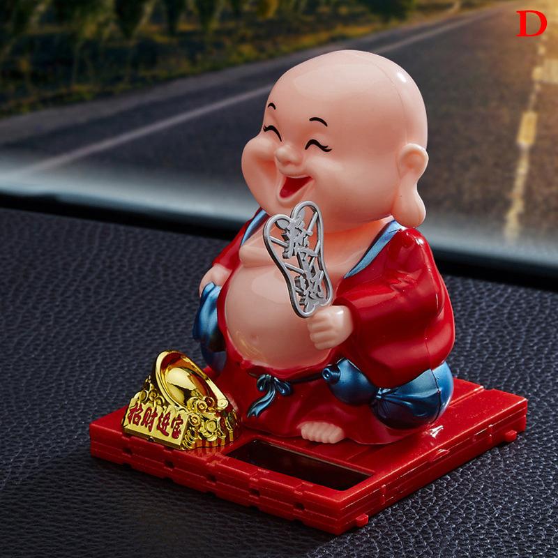 

Милое аниме украшение для автомобиля, солнечный трясущий головой маленький монах, символ удачи, подвеска на зеркало заднего вида автомобиля, подарок на день рождения, аксессуар для автодекора D