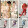 Tassels Tassel Fan Hairpin Flower Japanese Kimono Headwear Cute   Children