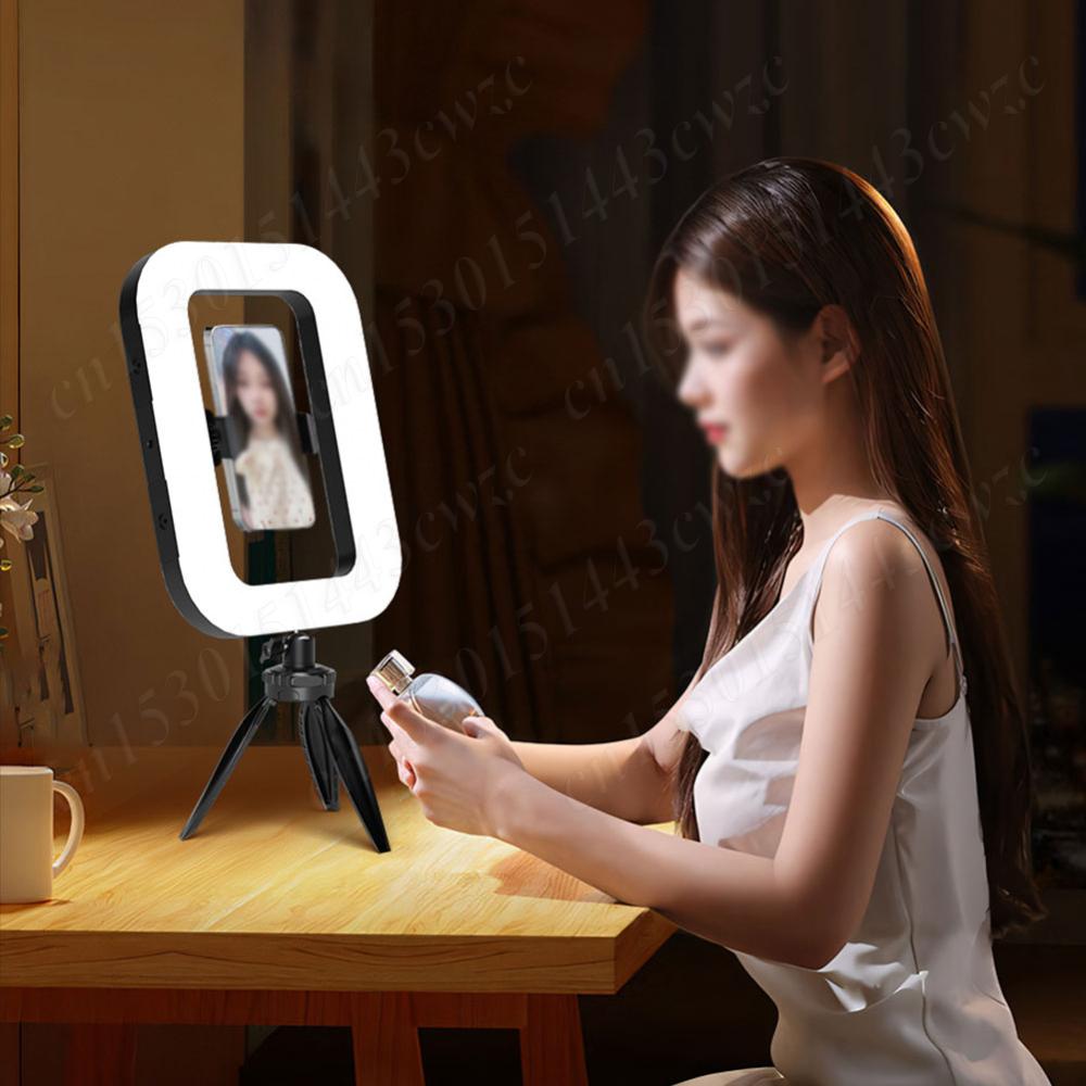 Multi-Purpose Square Fill Light Rechargeable Handheld Photography Lights Smart Bicolor Video Rig Selfie Lamps For Live Broadcast