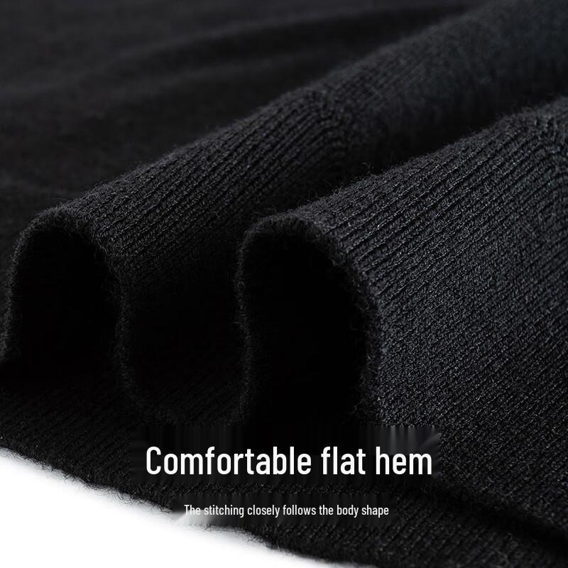 Men's Machine Washable Round Neck Knitted Sweater