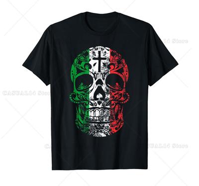Mexikanischer Stolz Mexikanische Flagge Totenkopf Tag der Toten Geschenk T-Shirt