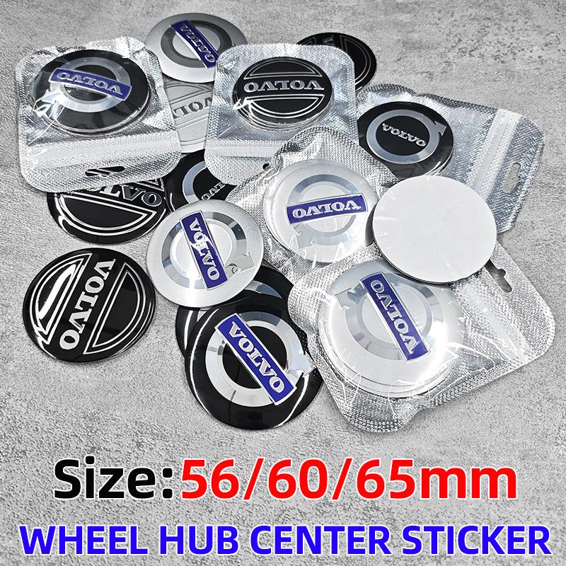 4 szt. 56 mm 60 mm 65 mm Naklejka na środek koła samochodowego Emblemat Dekielka do Volvo XC60 XC90 XC40 V50 V60 V40 EX30 S60 C30 V70 S90 AWD